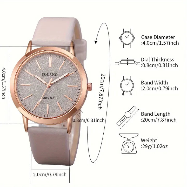 2PCS/Set Women's Watch