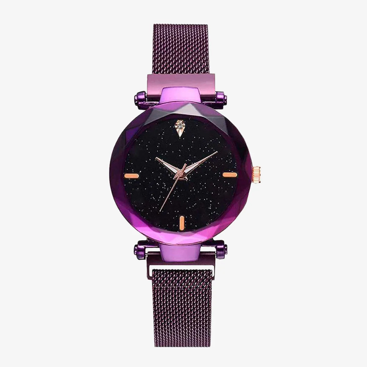 Purple COLOR Magnetic Wrist Watch