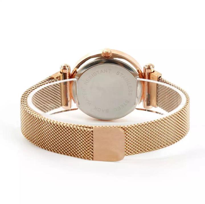 Mesh Golden Magnet Watch