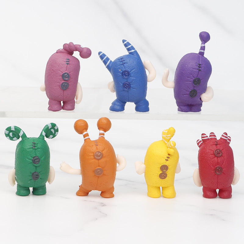 NEW 7pcs/lot Cute Oddbods