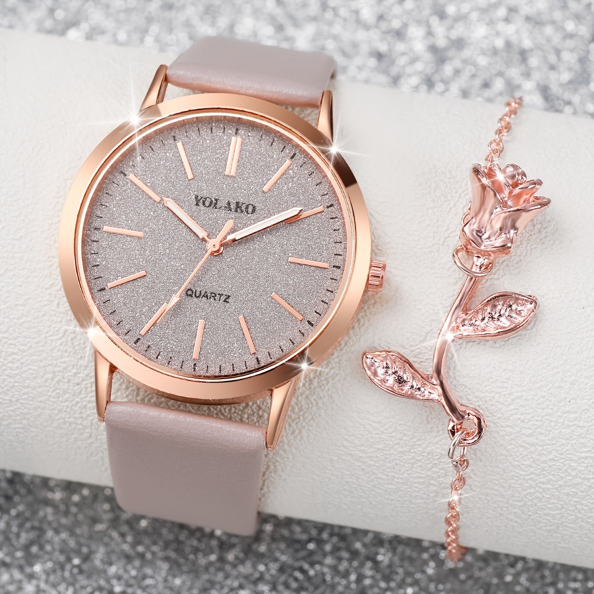 2PCS/Set Women's Watch