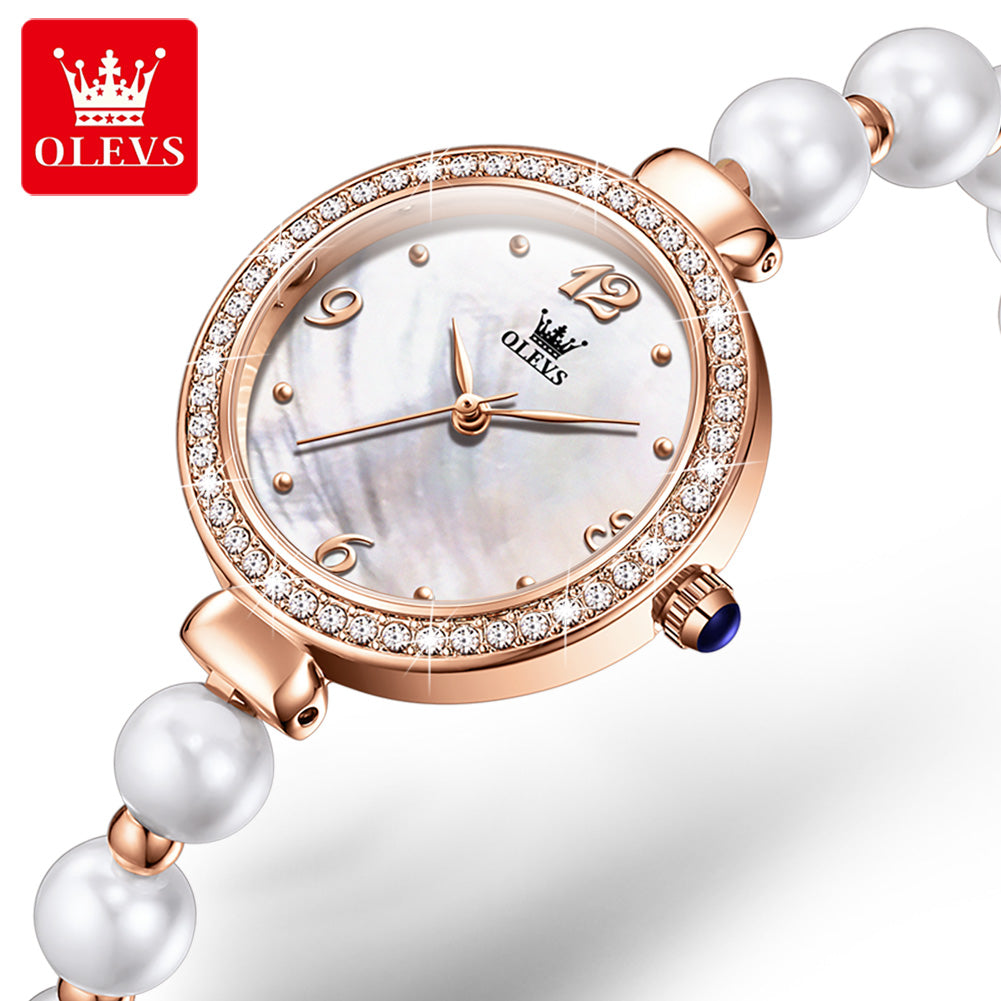 Olevs Watch Pearl Bracel