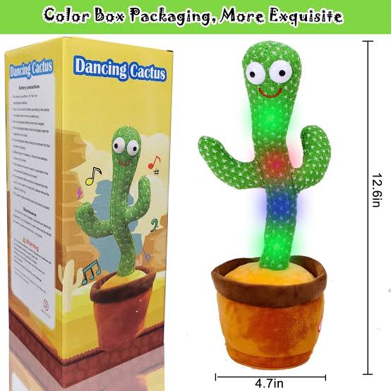 Rechargeable Dancing Cactus