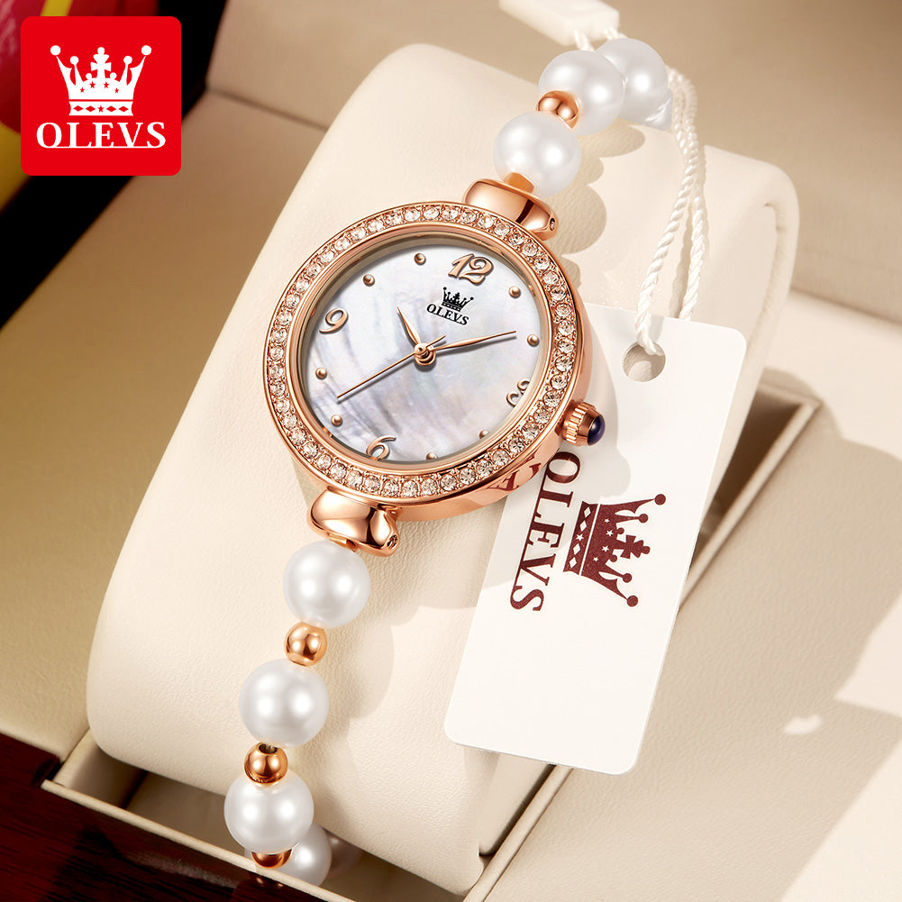 Olevs Watch Pearl Bracel